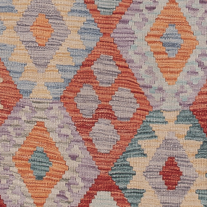 Läufer Kelim - Splash - 246 x 84 cm - mehrfarbig