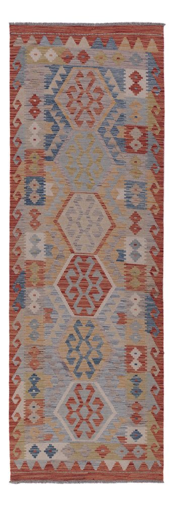 Kilim Maimana Tapijt 88x256cm - Wollen tapijt