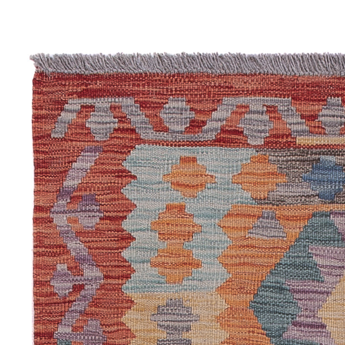 Kilim Maimana Tapijt 200x80cm - Wollen tapijt