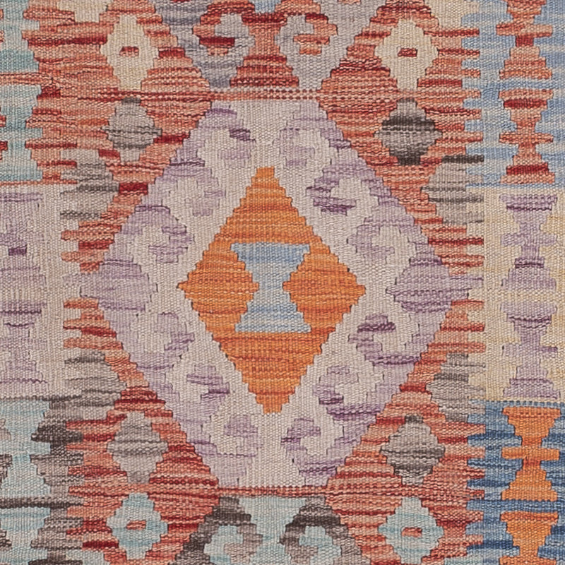 Läufer Kelim - Splash - 294 x 78 cm - mehrfarbig