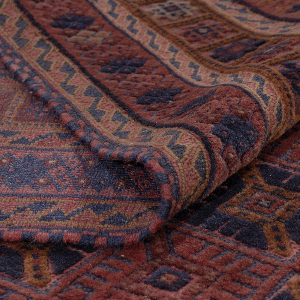 Kelim Teppich - Oriental - 190 x 168 cm - dunkelrot