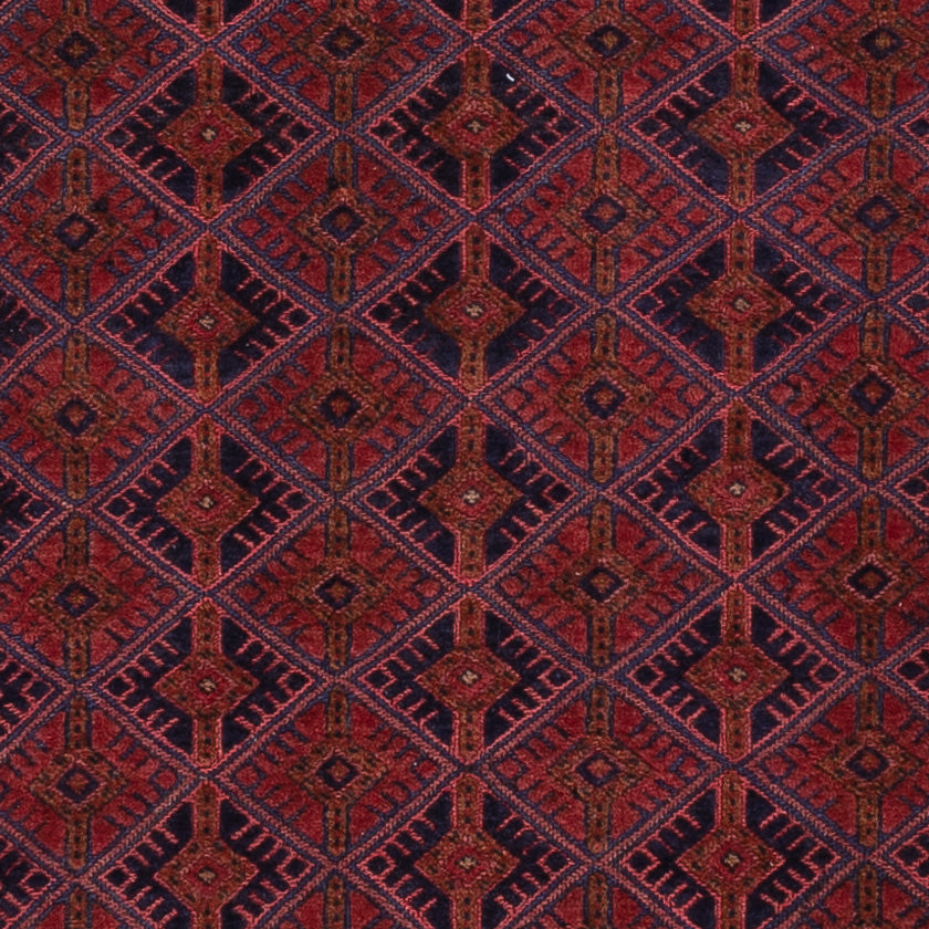 Kelim Teppich - Oriental - 194 x 152 cm - dunkelrot