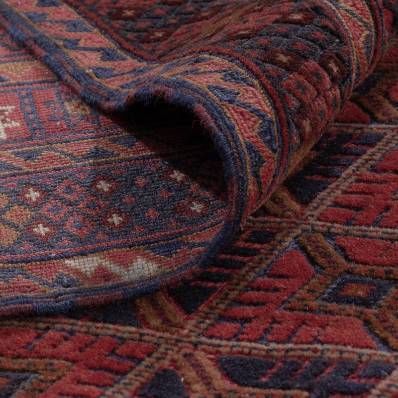 Kelim Teppich - Oriental - 193 x 154 cm - dunkelrot