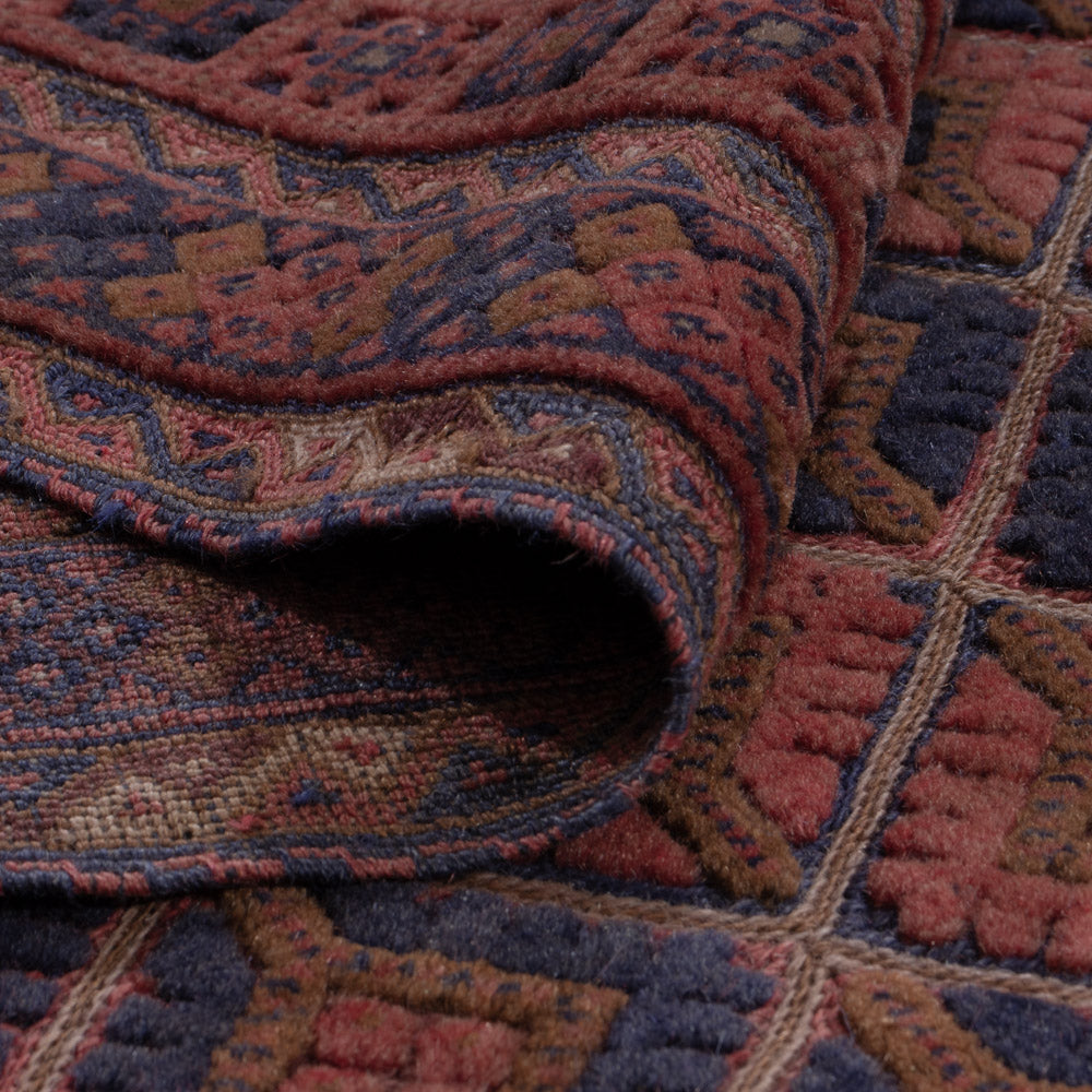 Kelim Teppich - Oriental - 193 x 159 cm - dunkelrot