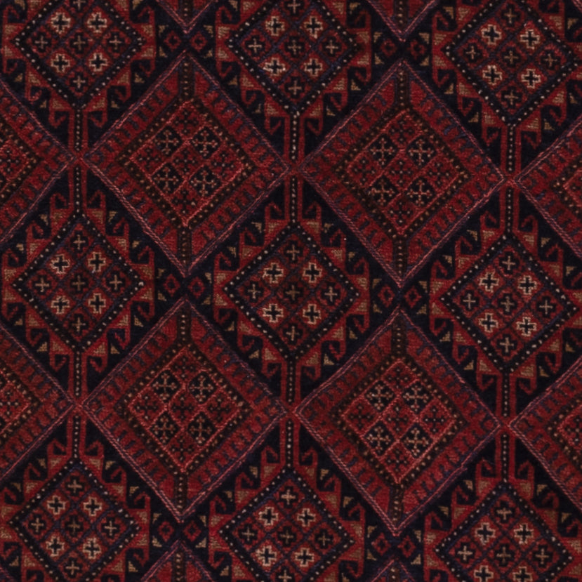 Kelim Teppich - Oriental - 195 x 139 cm - dunkelrot