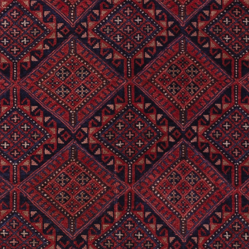 Kelim Teppich - Oriental - 192 x 148 cm - dunkelrot