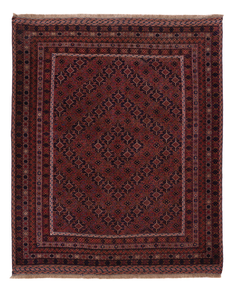 Kelim Teppich - Oriental - 197 x 161 cm - dunkelrot