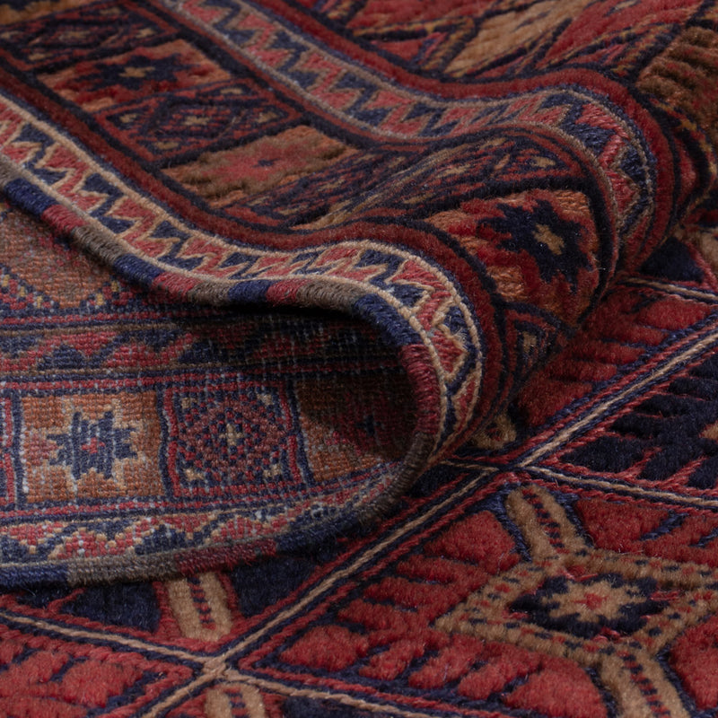 Kelim Teppich - Oriental - 196 x 159 cm - dunkelrot