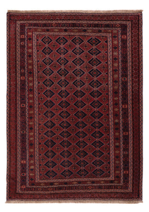 Kelim Teppich - Oriental - 206 x 156 cm - dunkelrot