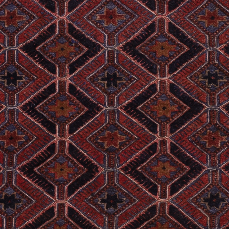 Kelim Teppich - Oriental quadratisch  - 170 x 159 cm - dunkelrot