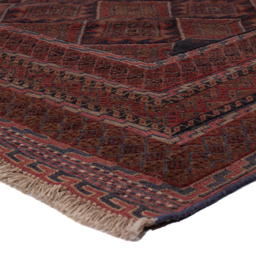 Kelim Teppich - Oriental - 180 x 141 cm - dunkelrot