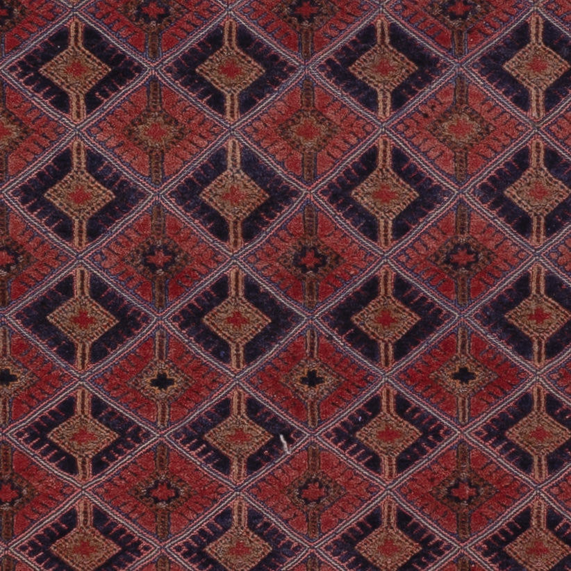 Kelim Teppich - Oriental quadratisch  - 183 x 158 cm - dunkelrot