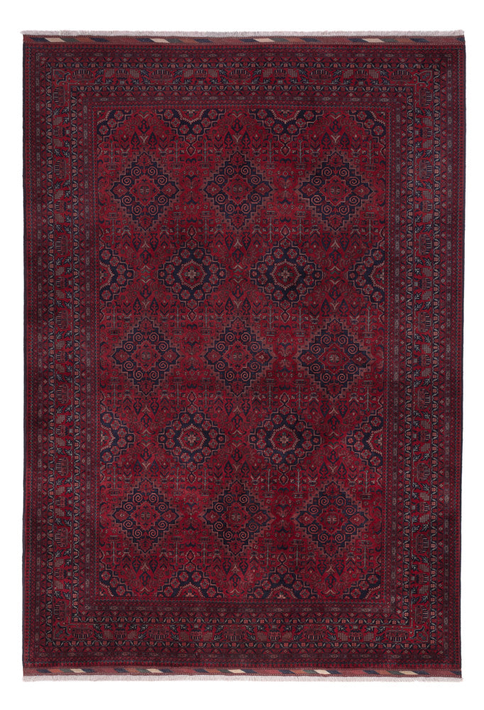 Afghan Teppich - Royal - 297 x 206 cm - dunkelrot