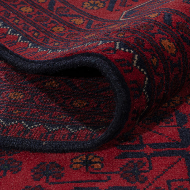 Afghan Teppich - Kunduz - 290 x 198 cm - dunkelrot