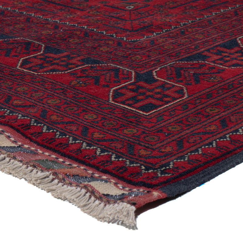 Afghan Teppich - Kunduz - 290 x 198 cm - dunkelrot