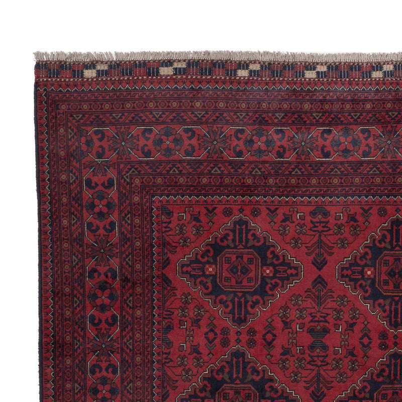 Afghan Teppich - Kunduz - 298 x 200 cm - dunkelrot