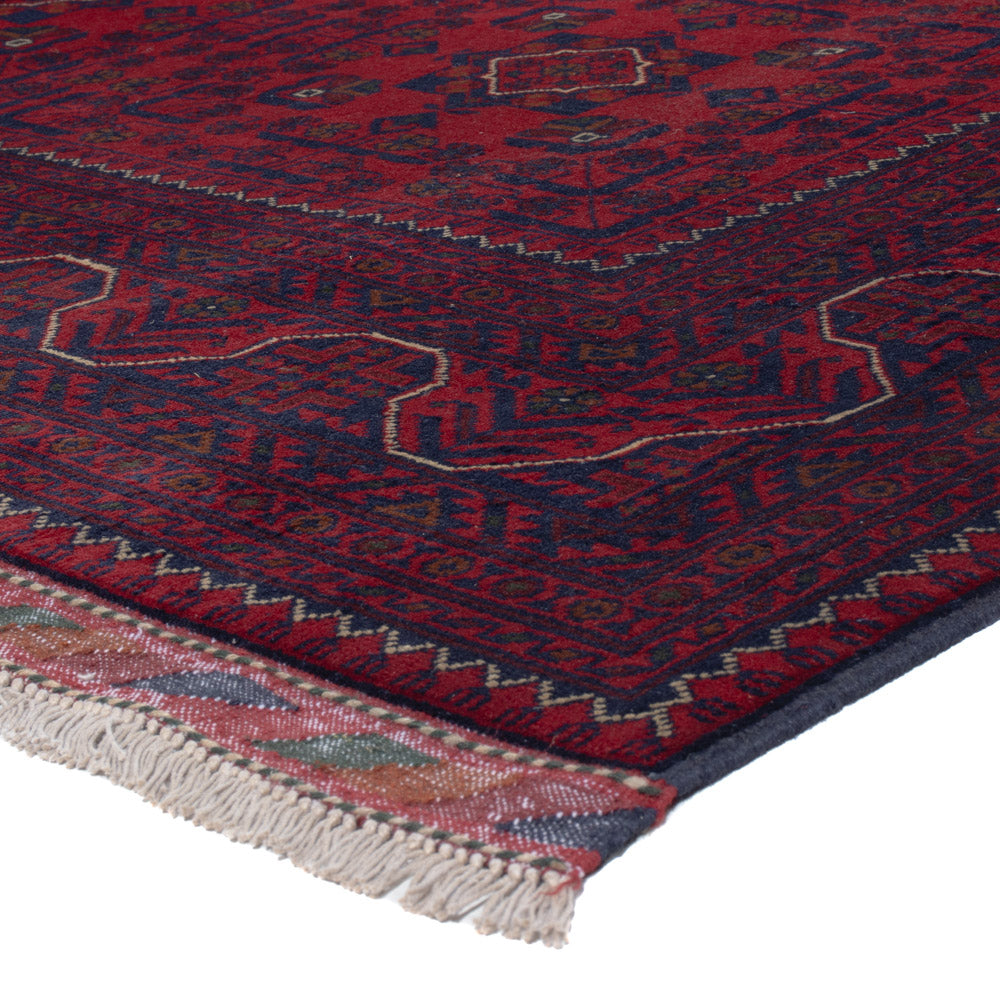 Afghan Teppich - Kunduz - 300 x 202 cm - dunkelrot