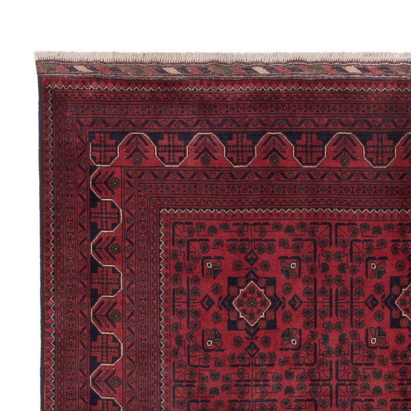 Afghan Teppich - Kunduz - 295 x 198 cm - dunkelrot