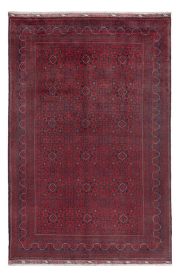 Afghan Teppich - Kunduz - 299 x 197 cm - dunkelrot
