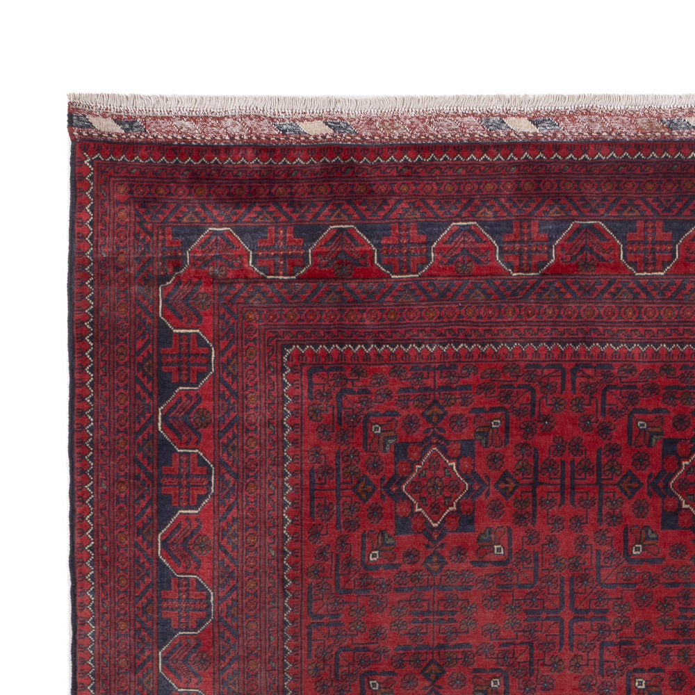 Afghan Teppich - Kunduz - 299 x 197 cm - dunkelrot
