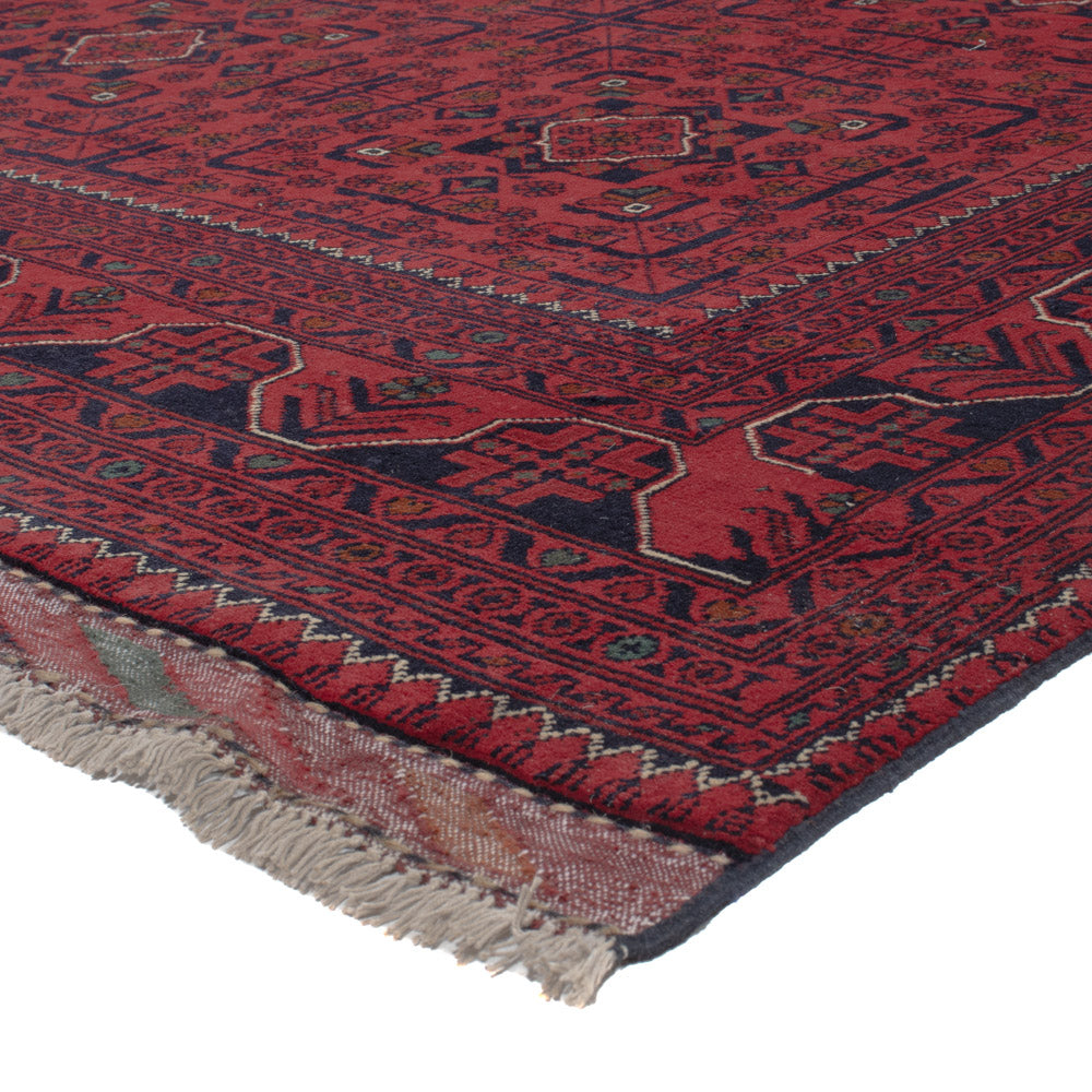 Afghan Teppich - Kunduz - 288 x 194 cm - dunkelrot