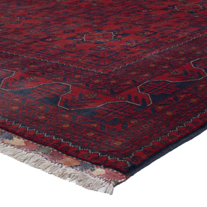 Afghan Teppich - Kunduz - 289 x 199 cm - dunkelrot