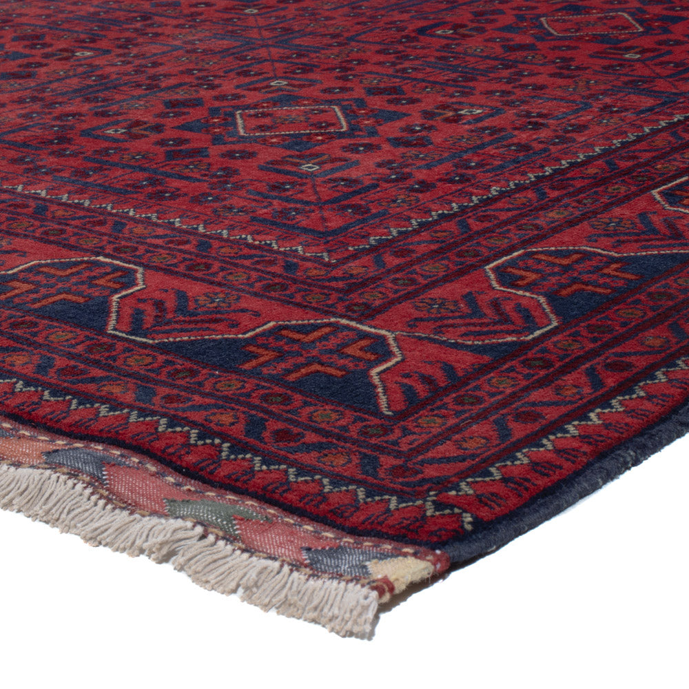 Afghan Teppich - Kunduz - 282 x 201 cm - dunkelrot