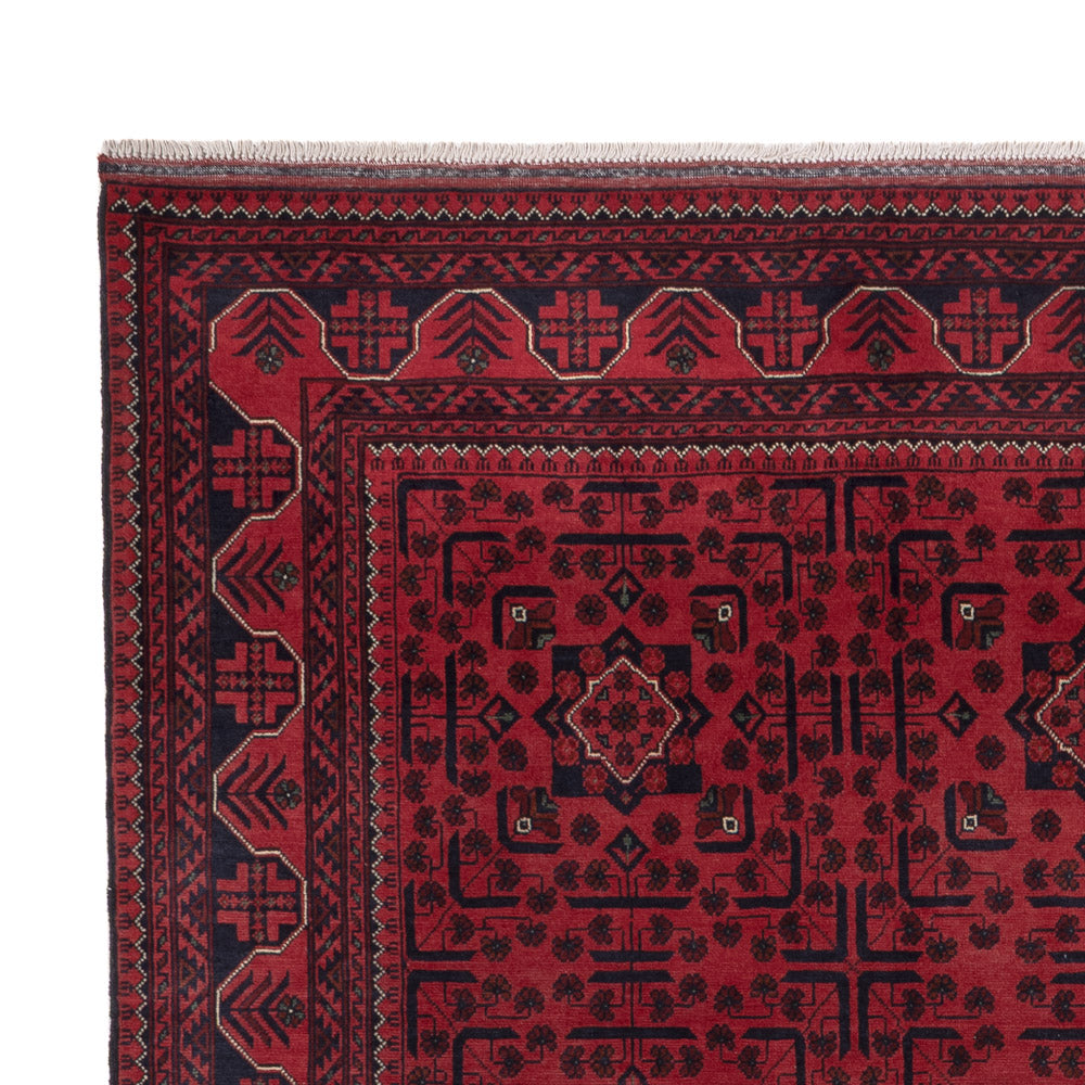 Afghaans tapijt - Kunduz - 292 x 203 cm - donkerrood