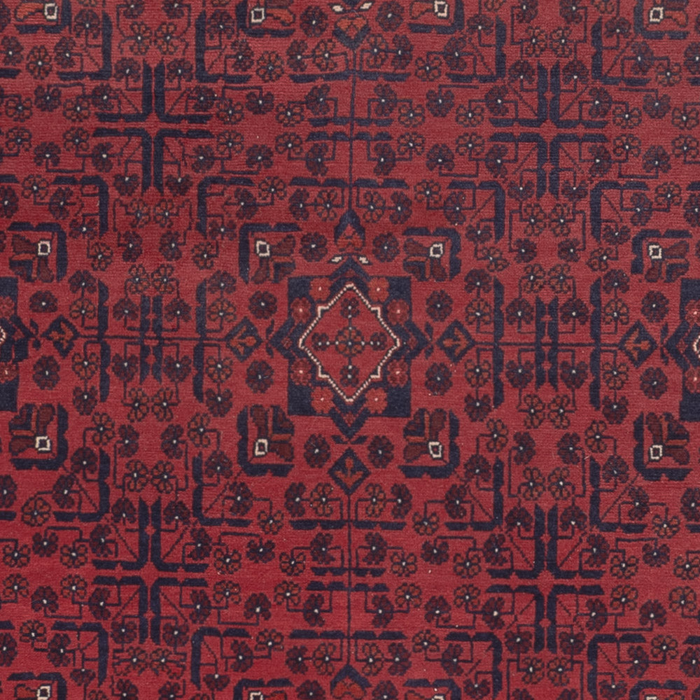 Afghan Teppich - Kunduz - 297 x 195 cm - dunkelrot