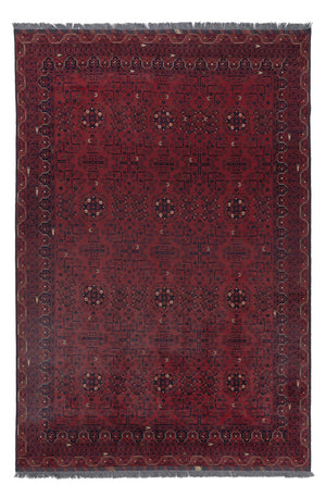 Afghan Teppich - Kunduz - 287 x 194 cm - dunkelrot