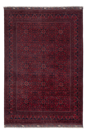 Afghan Teppich - Kunduz - 301 x 199 cm - dunkelrot