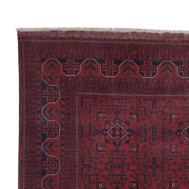 Afghan Teppich - Kunduz - 289 x 199 cm - dunkelrot