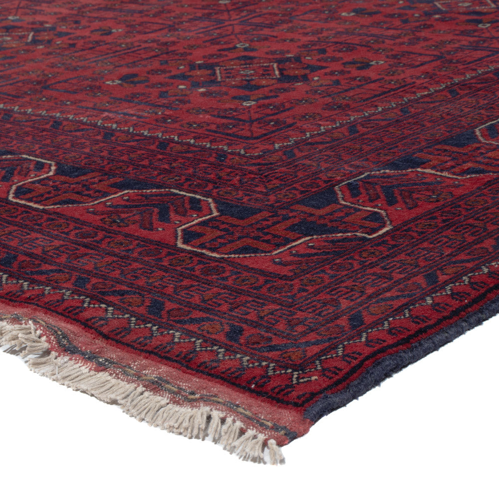 Afghan Teppich - Kunduz - 286 x 200 cm - dunkelrot
