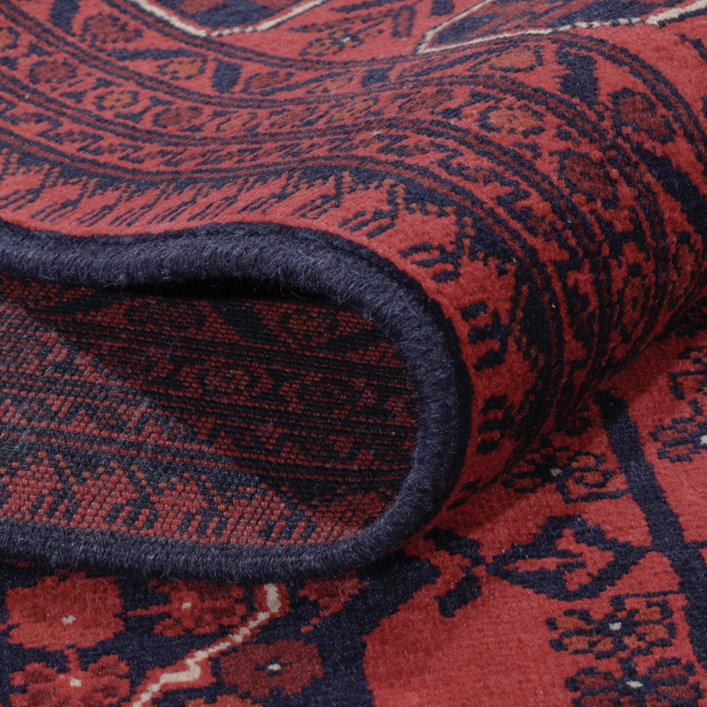 Afghan Teppich - Kunduz - 297 x 194 cm - dunkelrot