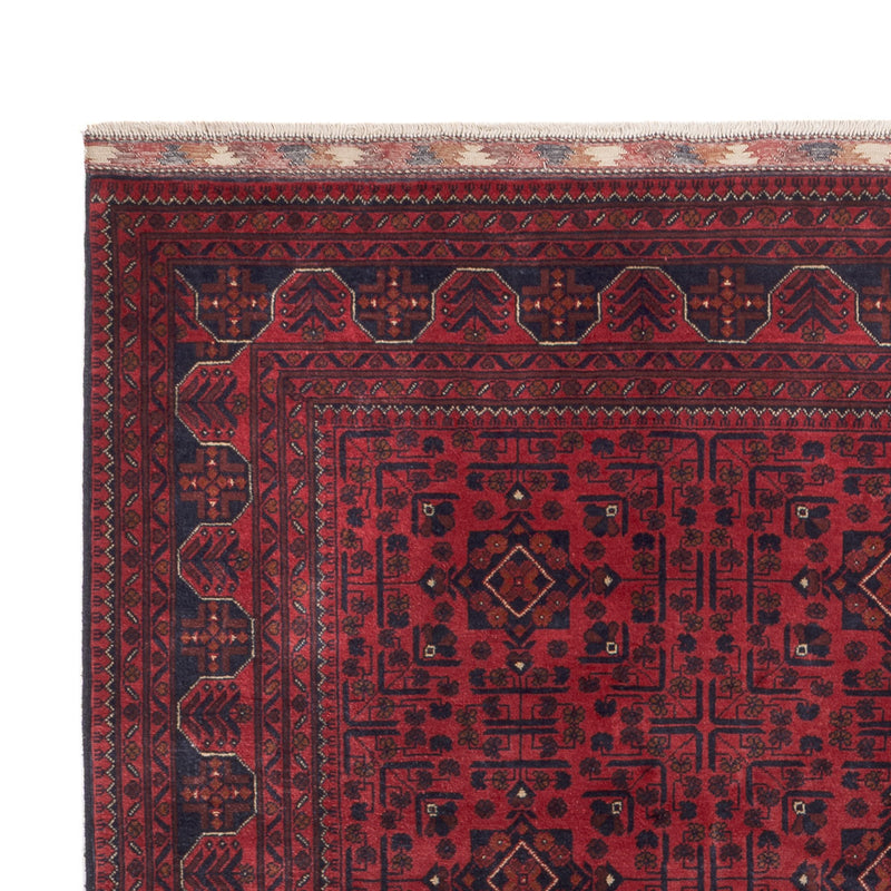 Afghan Teppich - Kunduz - 290 x 195 cm - dunkelrot