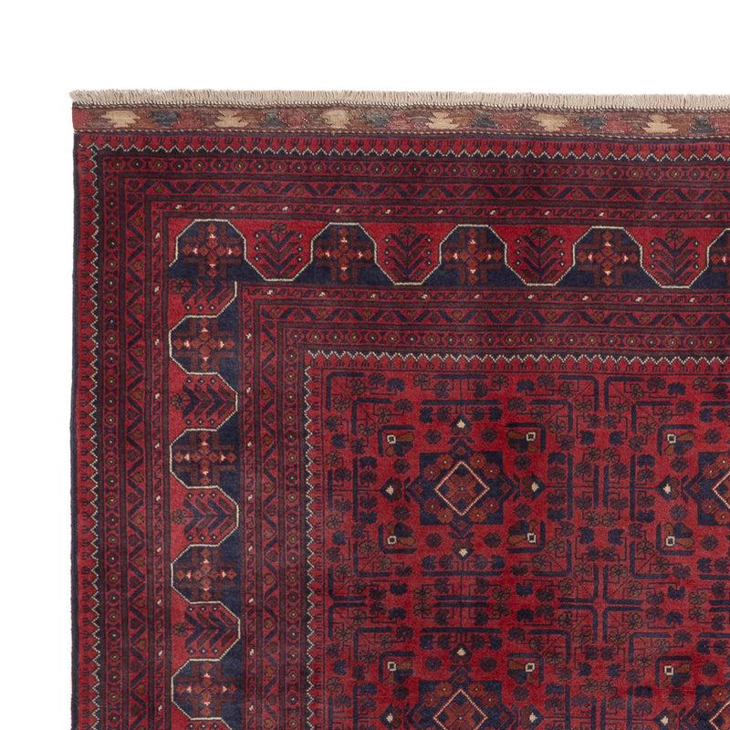 Afghan Teppich - Kunduz - 285 x 199 cm - dunkelrot