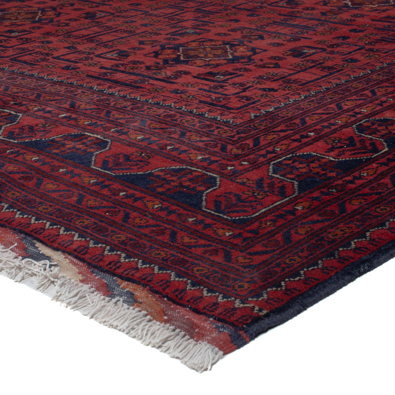 Afghan Teppich - Kunduz - 294 x 197 cm - dunkelrot