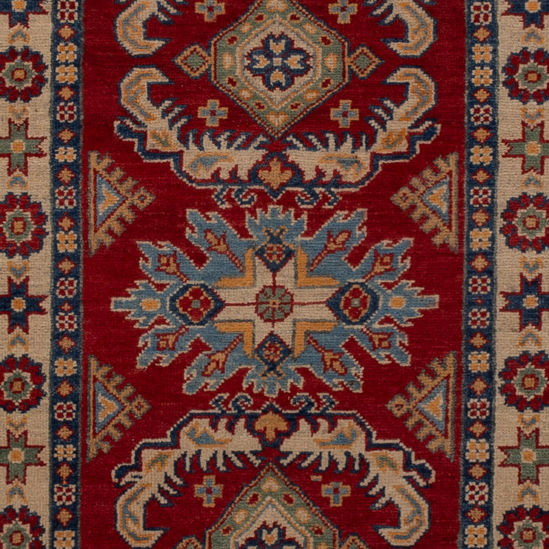 Läufer Ziegler - Kazak - 303 x 83 cm - dunkelrot
