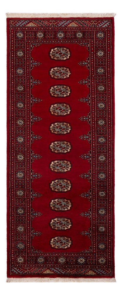 Loper Pakistaans tapijt - 197 x 78 cm - rood