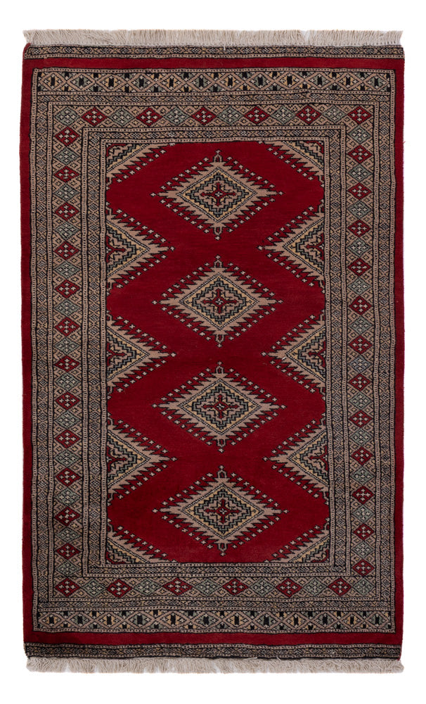 Pakistan Teppich - 152 x 94 cm - rot