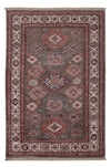 Kazak Tapijt 82x117cm - Oosters Tapijt - Rechthoekig / Donker beige / 82 x 117 cm Rechthoekig