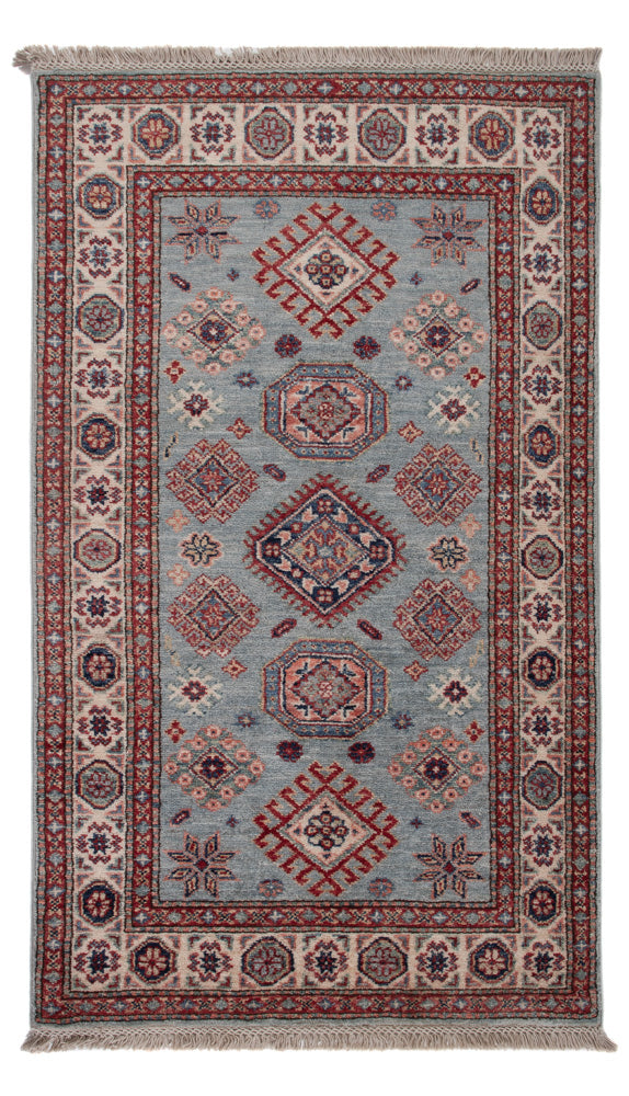 Ziegler Tapijt - Kazak - 128 x 77 cm - lichtblauw