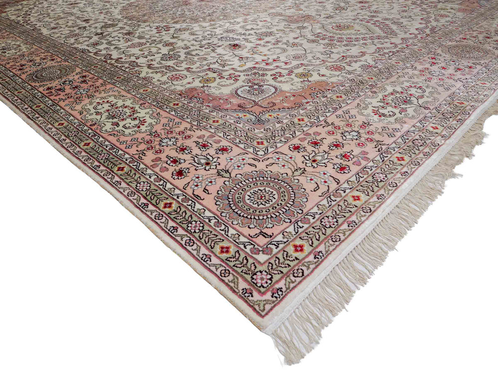 Zijden tapijt - China zijde - 362 x 272 cm - beige