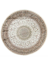 Zijden tapijt - China zijde rond  - 303 x 303 cm - beige – product image