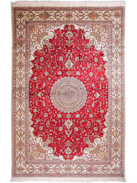 Zijden tapijt - China zijde - 278 x 183 cm - rood – product image