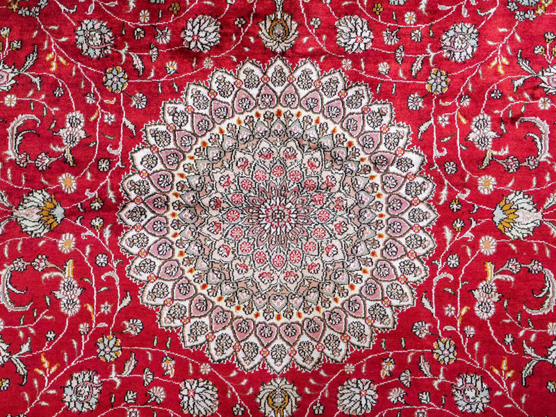 Zijden tapijt - China zijde - 278 x 183 cm - rood