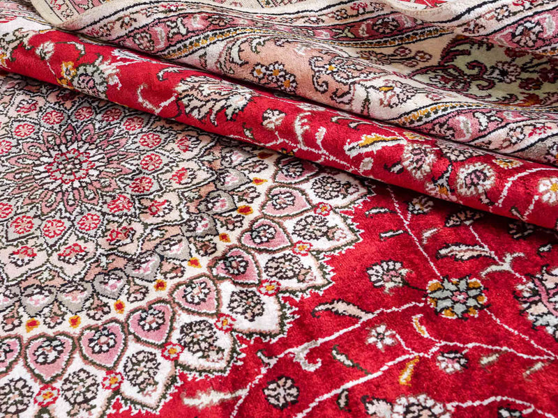 Zijden tapijt - China zijde - 278 x 183 cm - rood