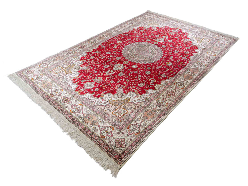 Zijden tapijt - China zijde - 278 x 183 cm - rood