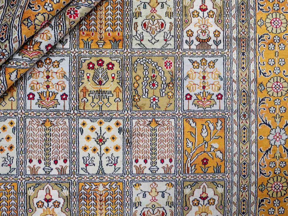 Seidenteppich - China Seide - 267 x 181 cm - dunkelbeige