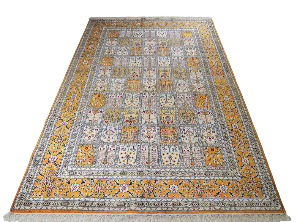 Seidenteppich - China Seide - 267 x 181 cm - dunkelbeige